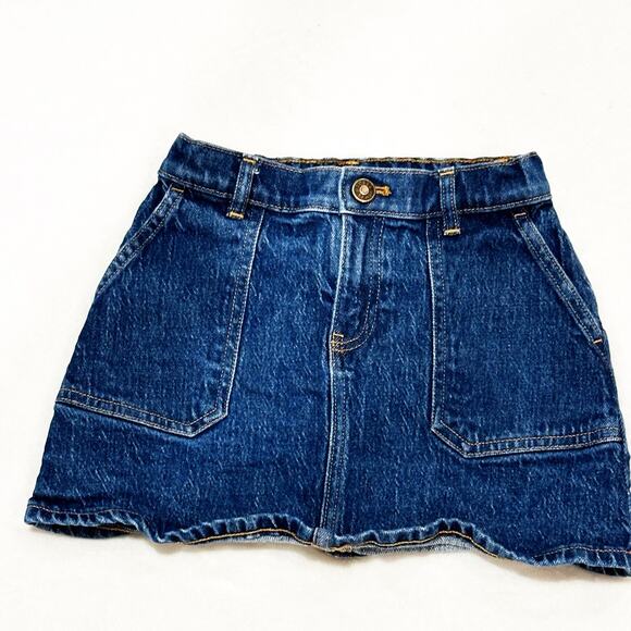 Crewcuts Denim Skirt sz 7 Jean Skirt Mini Skirt J. Crew Kids Skirt - Picture 1 of 5